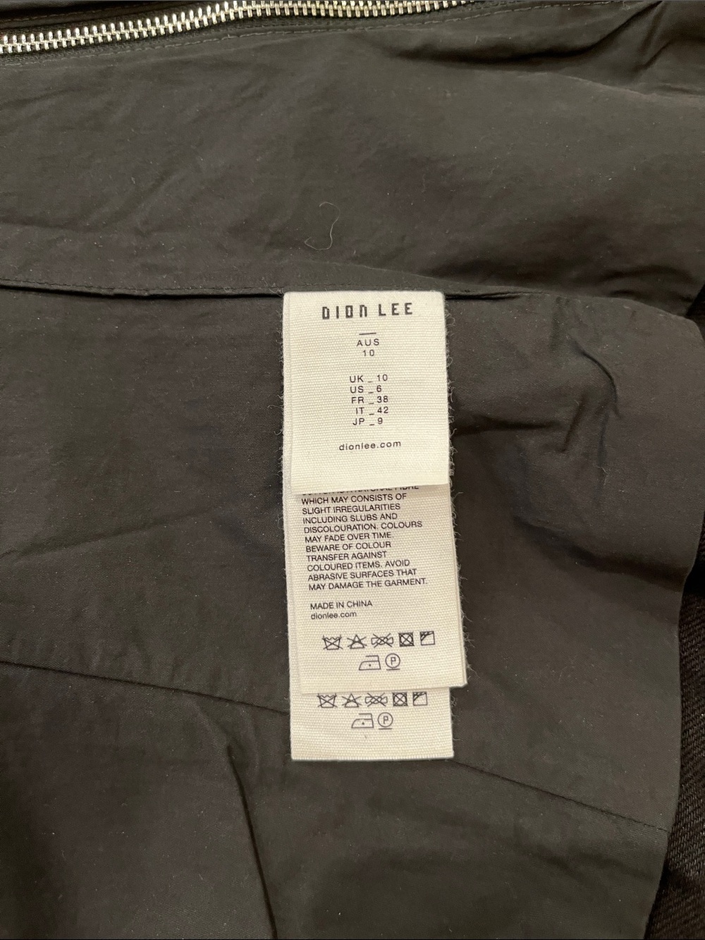Dion Lee Black Denim Biker Corset - Picture 7 of 11
